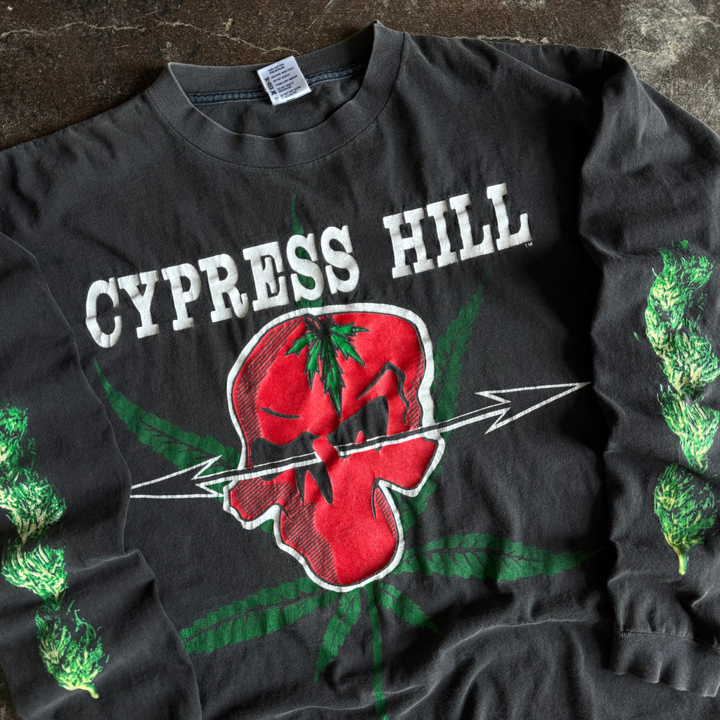 90’s Cypress Hill Marijuana Leaf Band Longsleeve (XL)