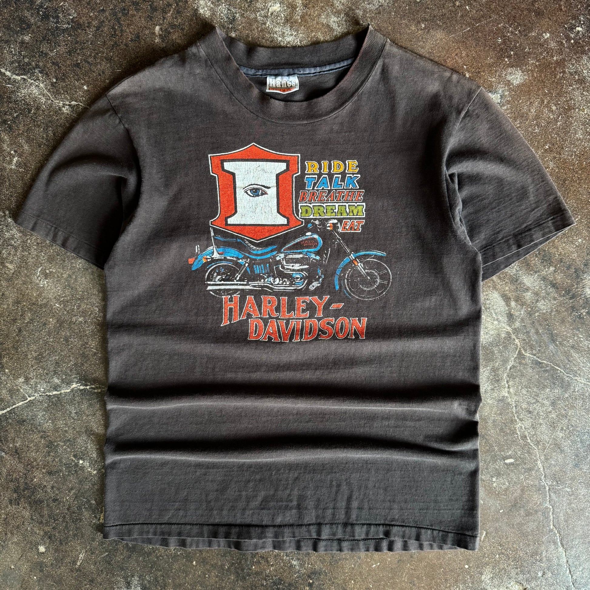 80’s Harley Eye “Ride, Talk, Breathe..” Tee (M)
