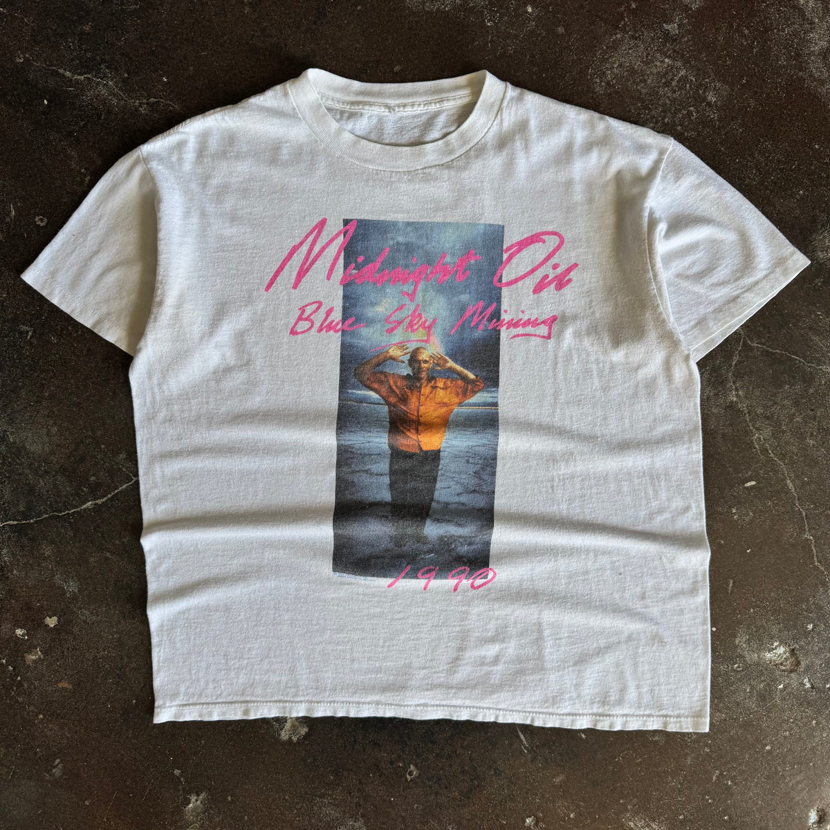 90’s Midnight Oil Blue Sky Band Tee (XL)