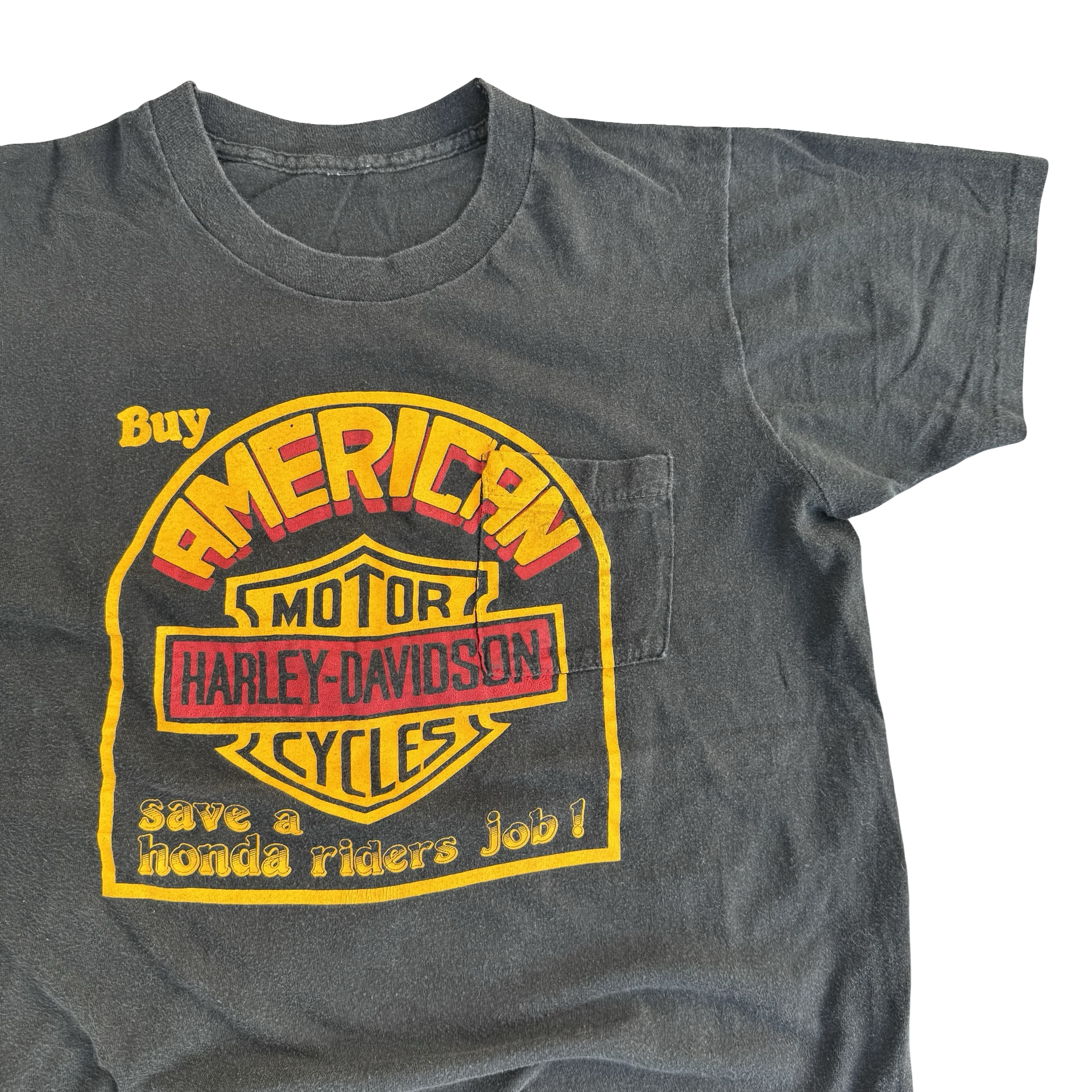 80’s Harley “Buy American” Anti-Honda Tee Size M