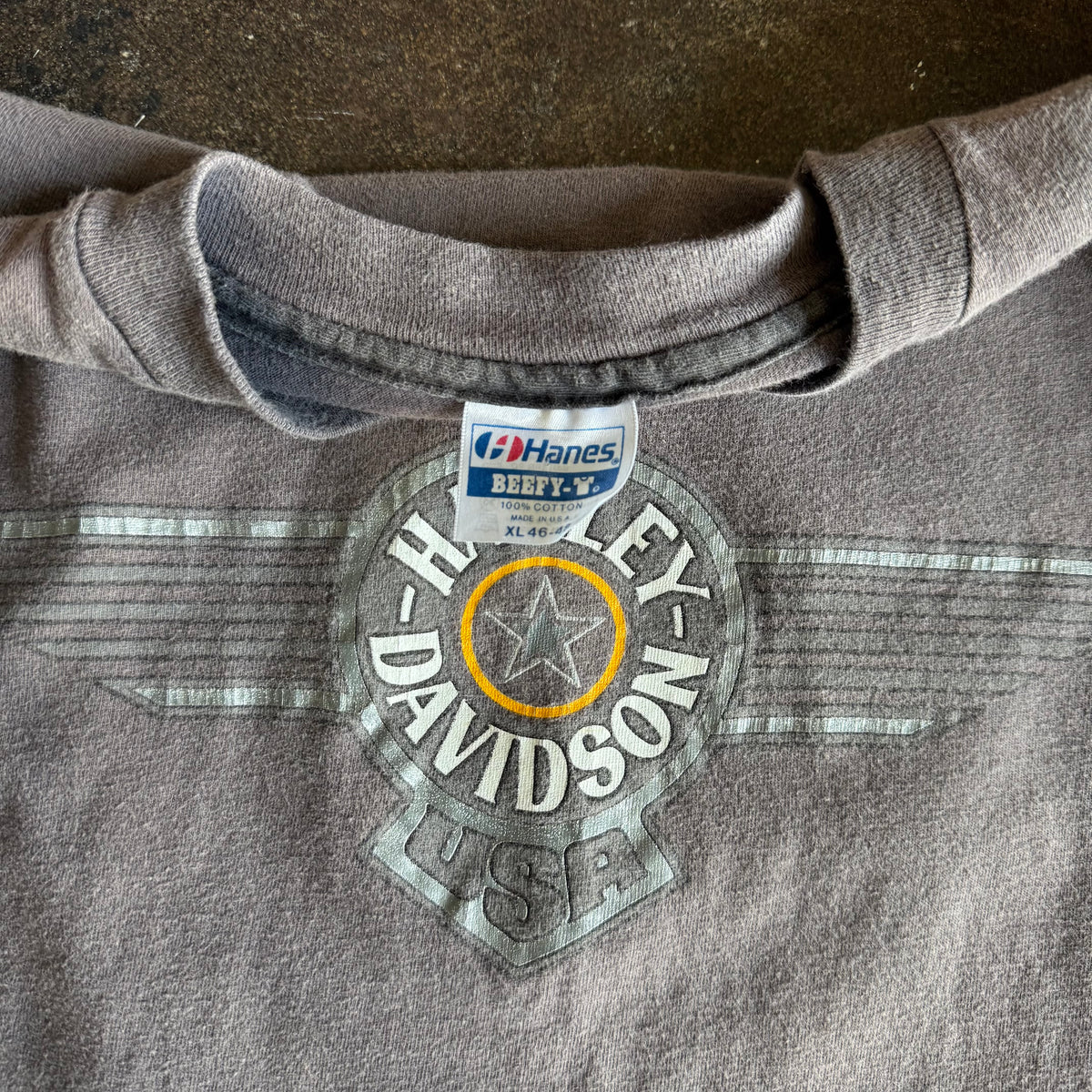 80’s Harley Milwaukee Eagle Sun Faded Tee (XL)