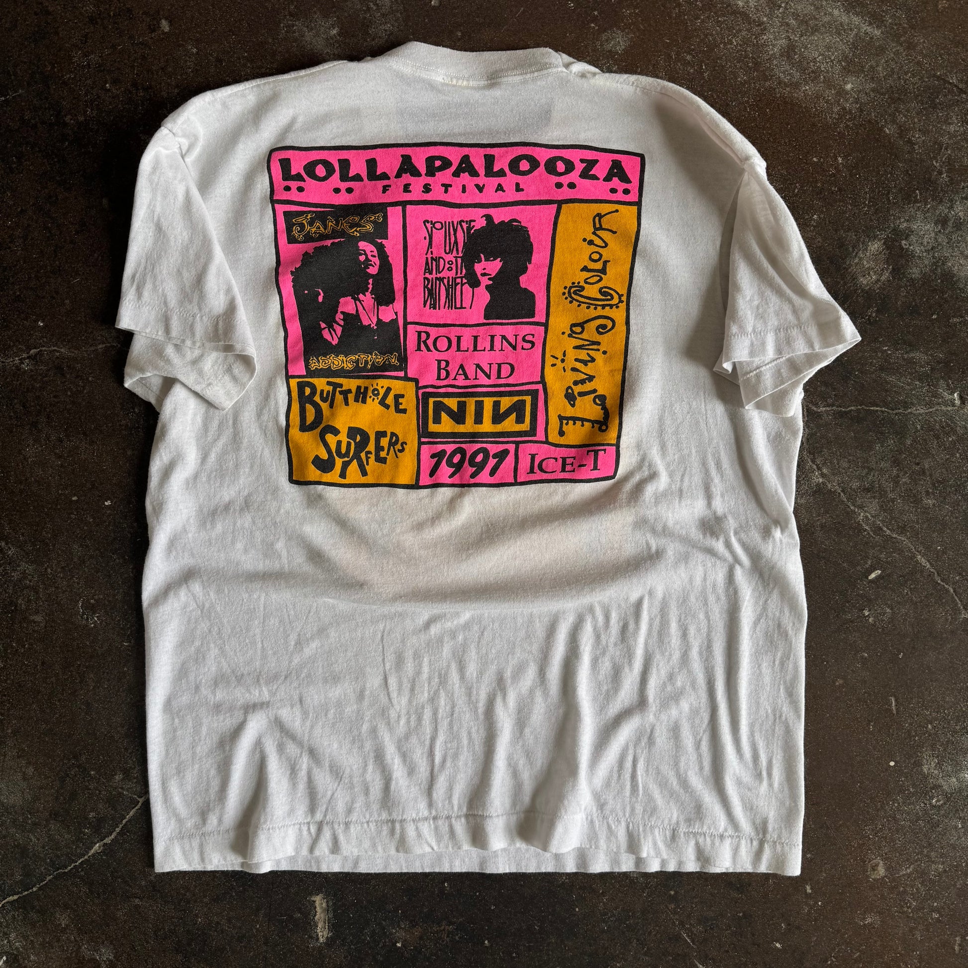 1991 Lollapalooza Parking Lot Bootleg Tee (L)