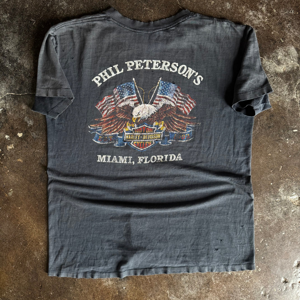 90’s Harley Snake 3D Emblem Faded Tee (L)