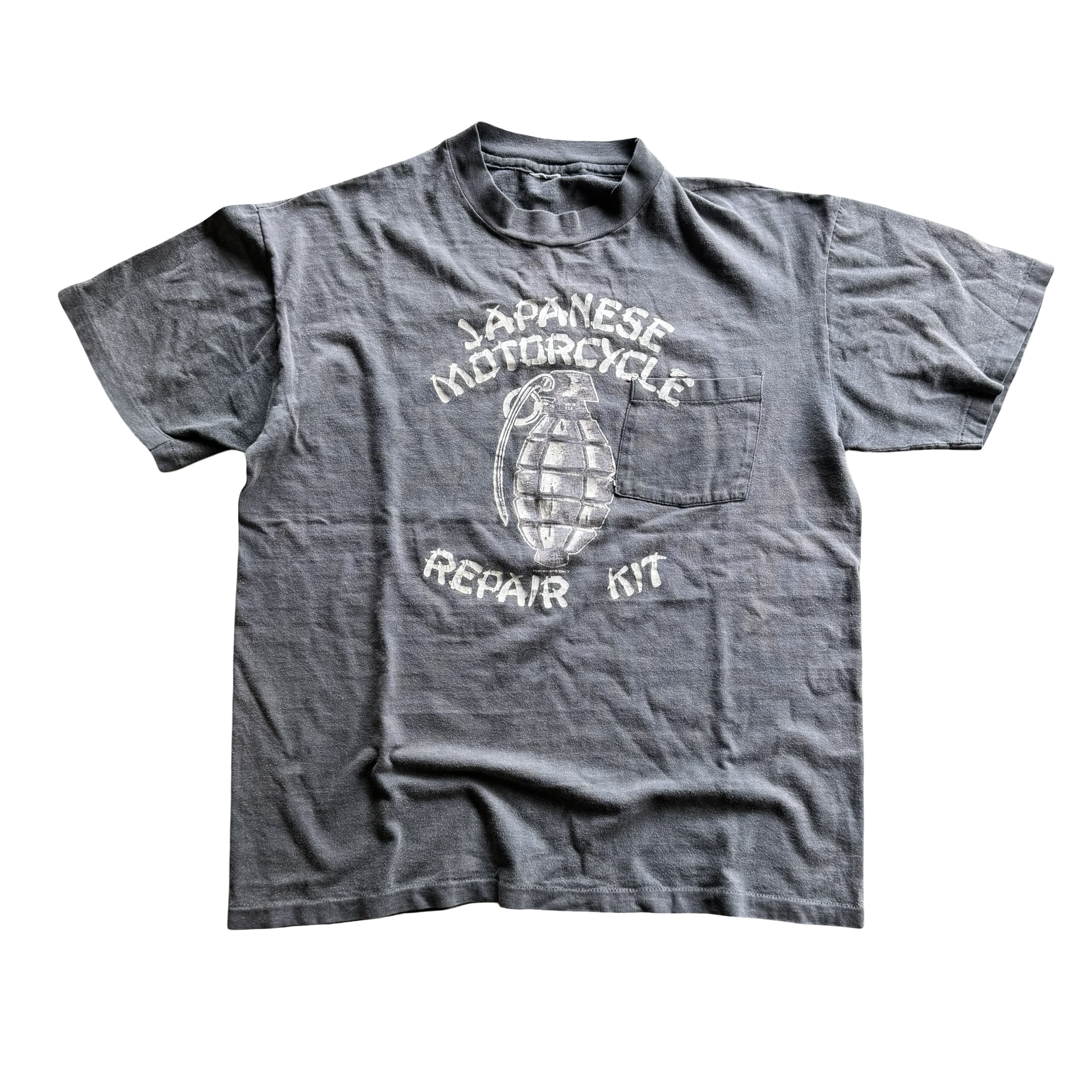 80’s Harley Japanese Motorcycle Repair Kit Grenade Tee Size M