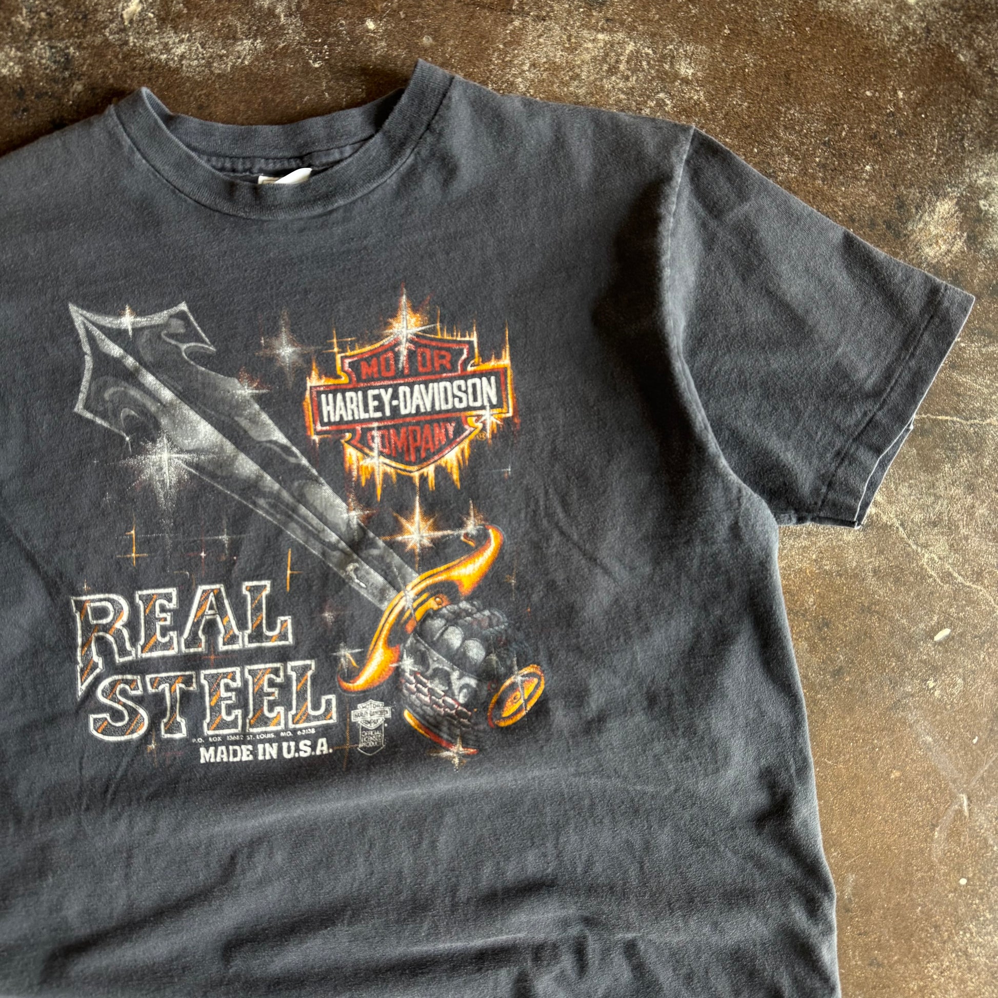 80’s Harley Real Steel Michigan Faded Tee (XL)