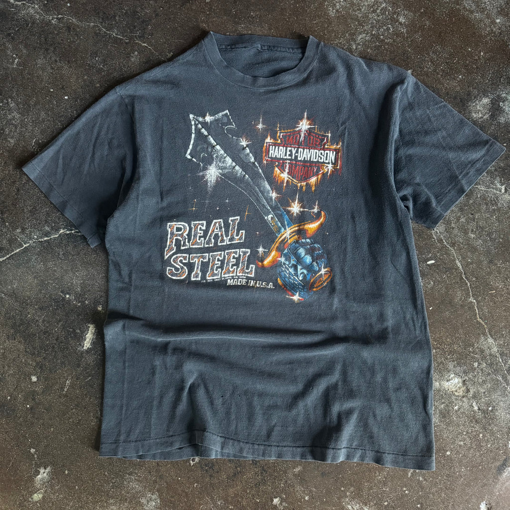 80’s Harley Real Steel Sword Sun Faded Tee (L)