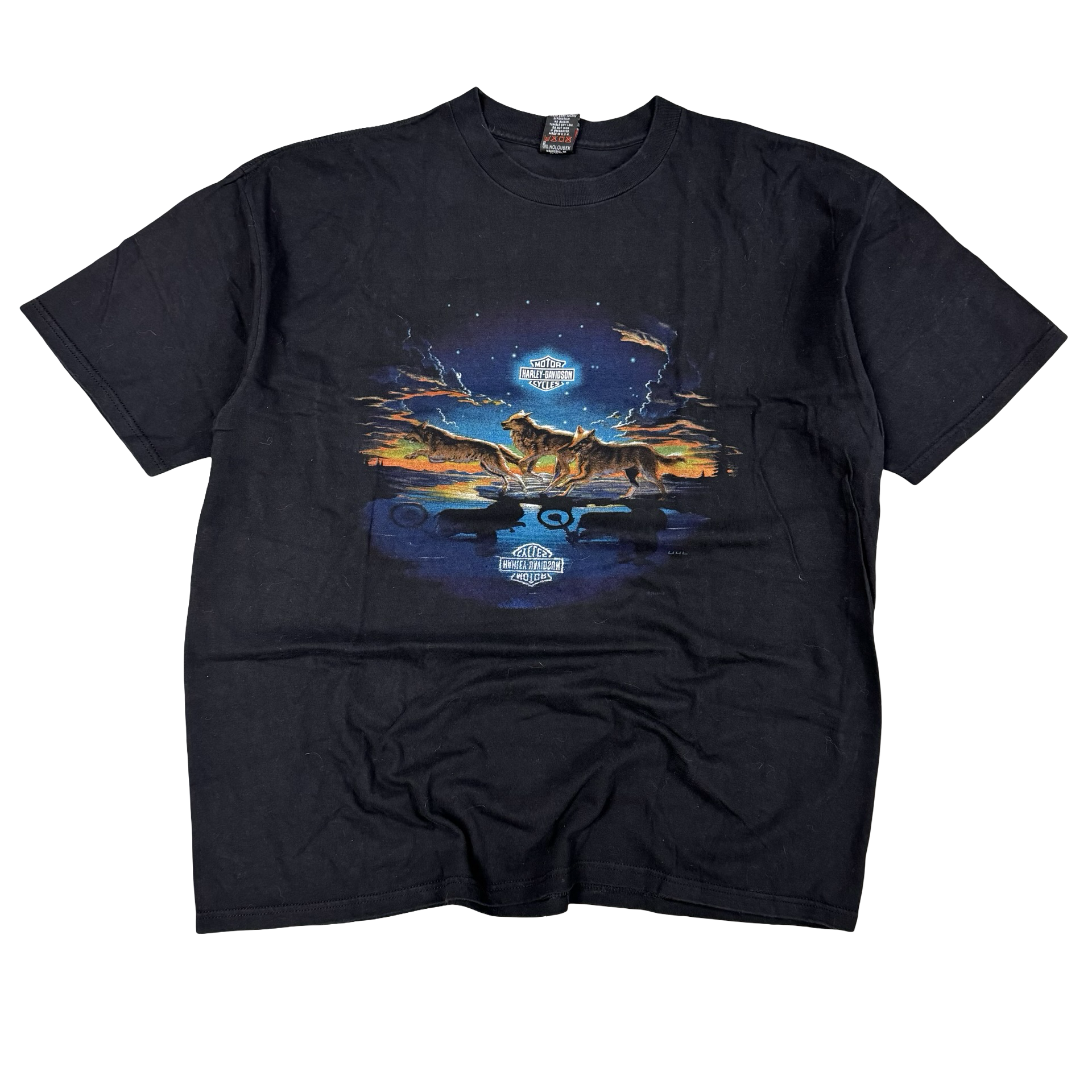 90’s Harley Wolf Nature Reflection Tee Size XXL