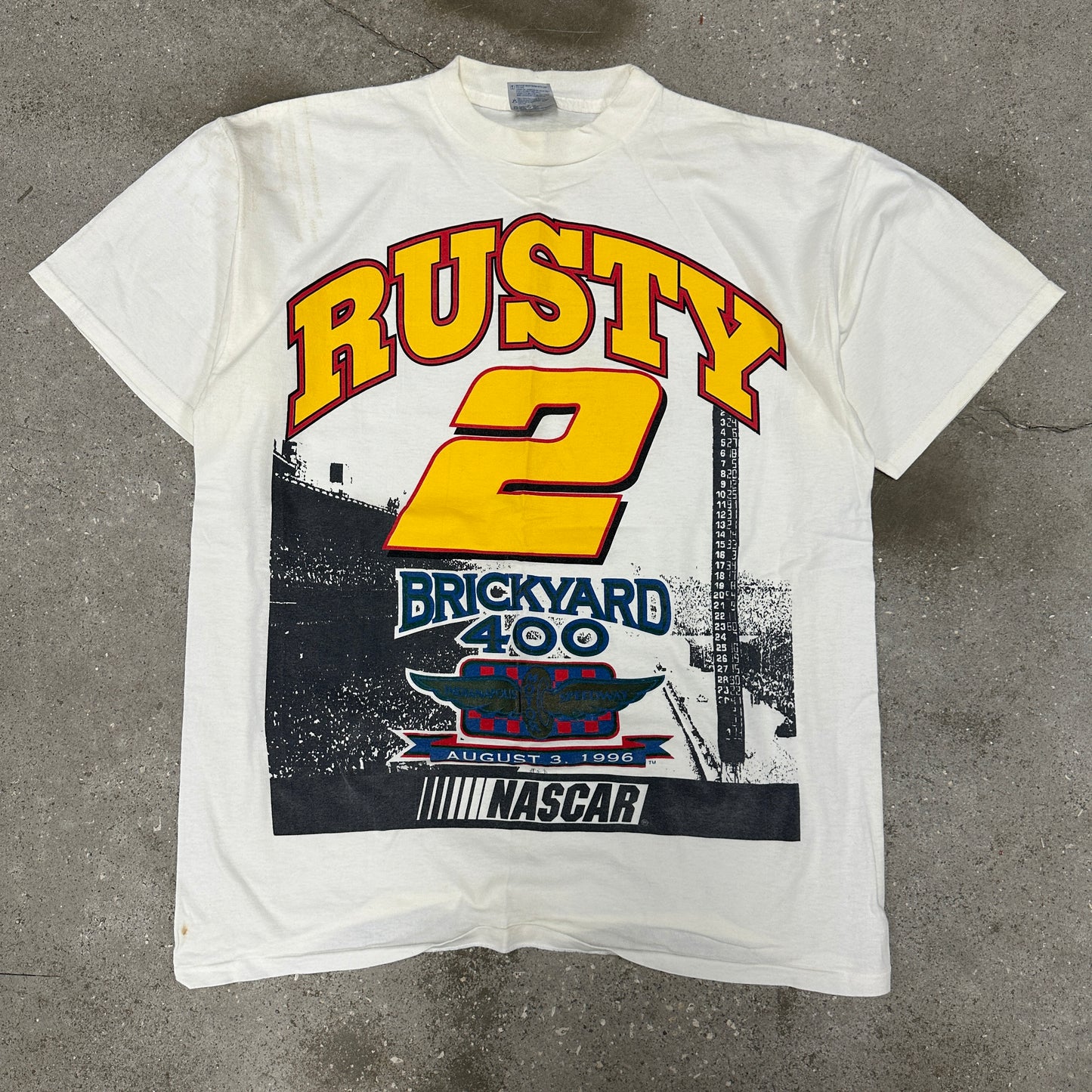 Nascar Brickyard 400 Rusty Tee