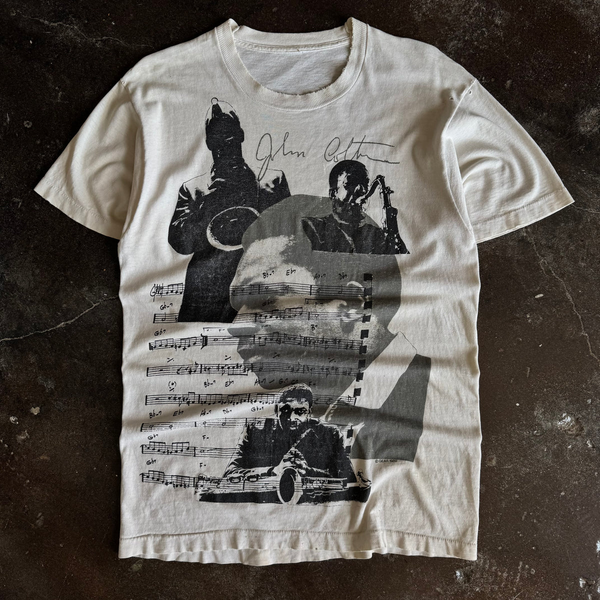 80’s John Coltrane Gear Ink Jazz Tee (L)