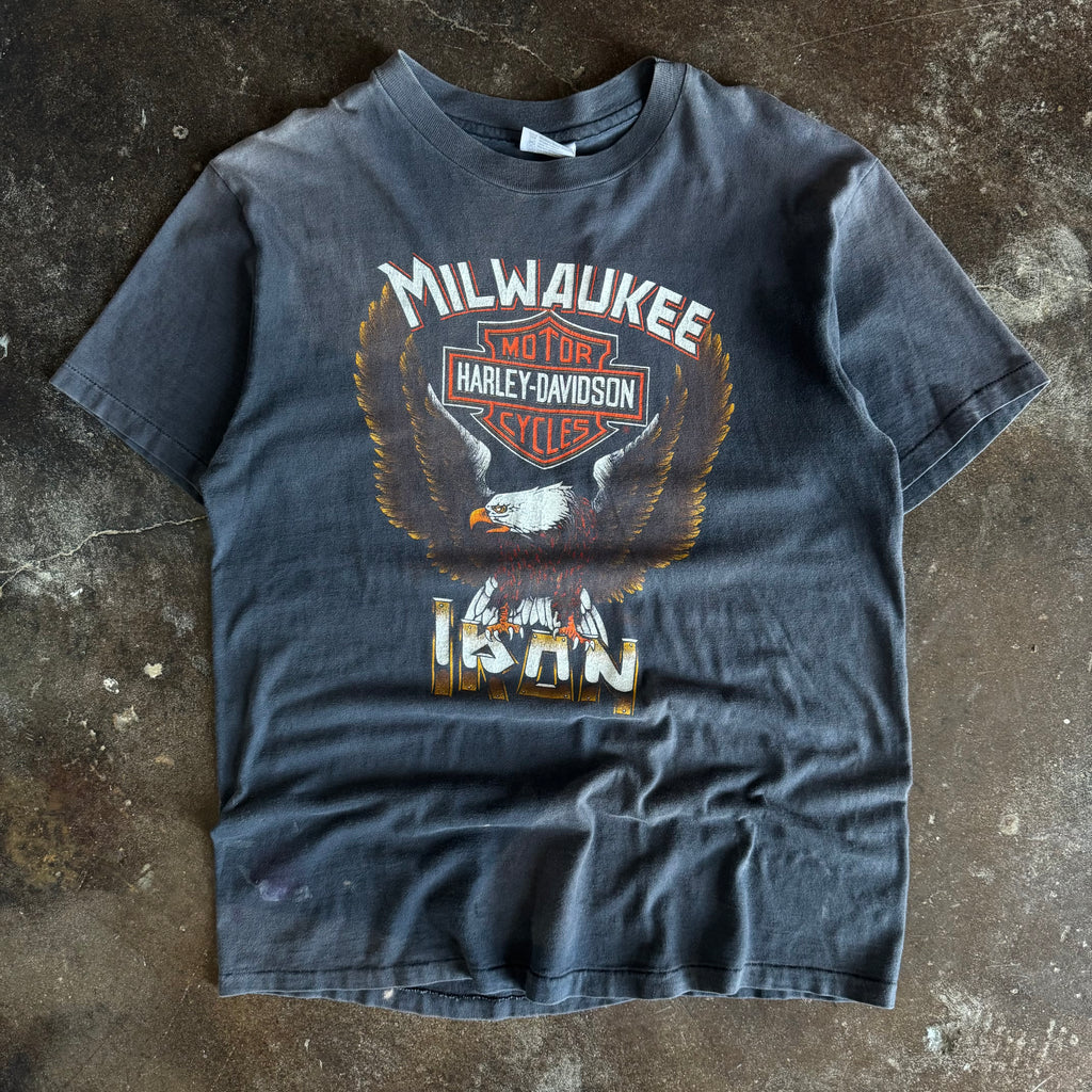 80’s Harley Milwaukee Iron Sun Faded Tee (L)