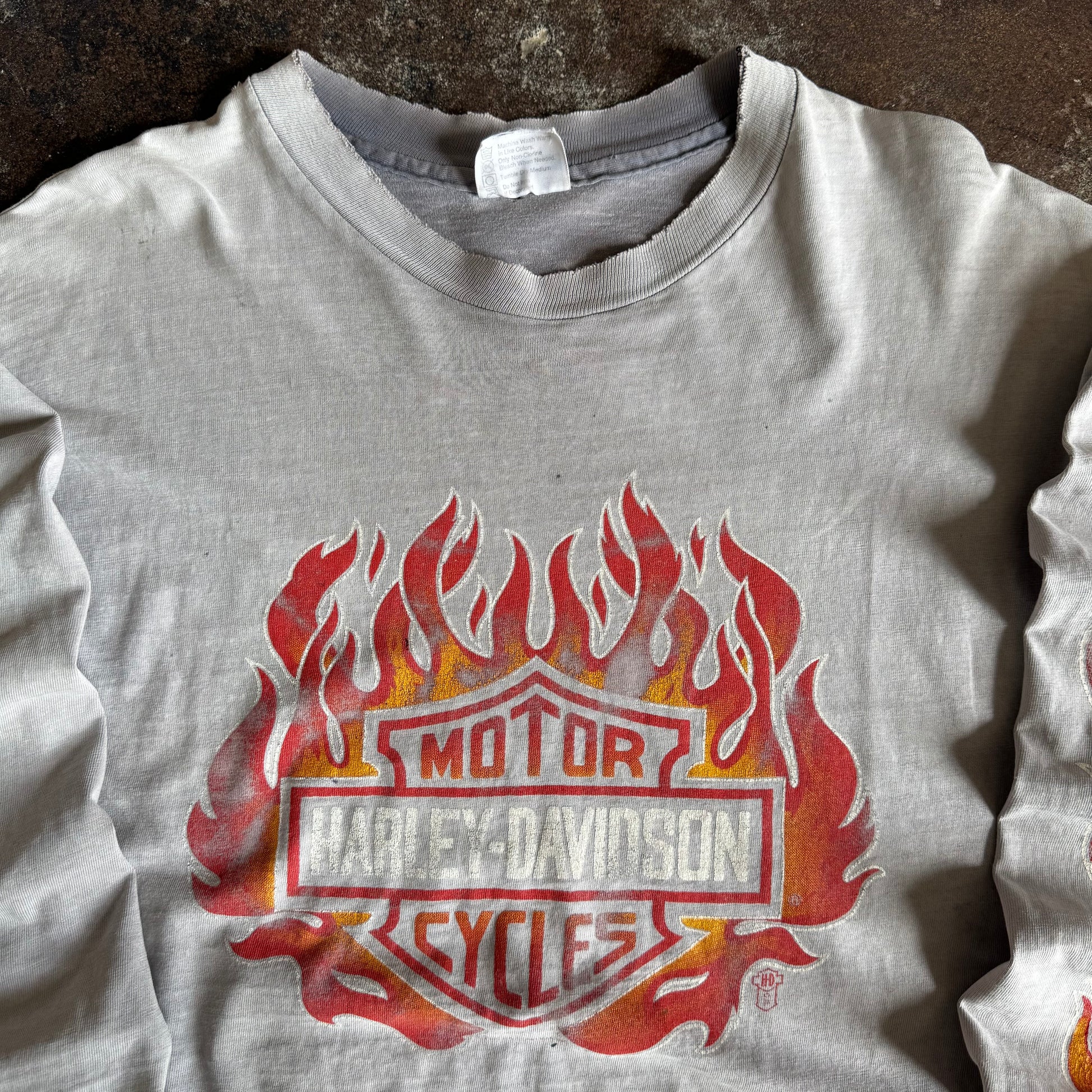80’s Harley Flame Ball Sun Faded Longsleeve (XL)