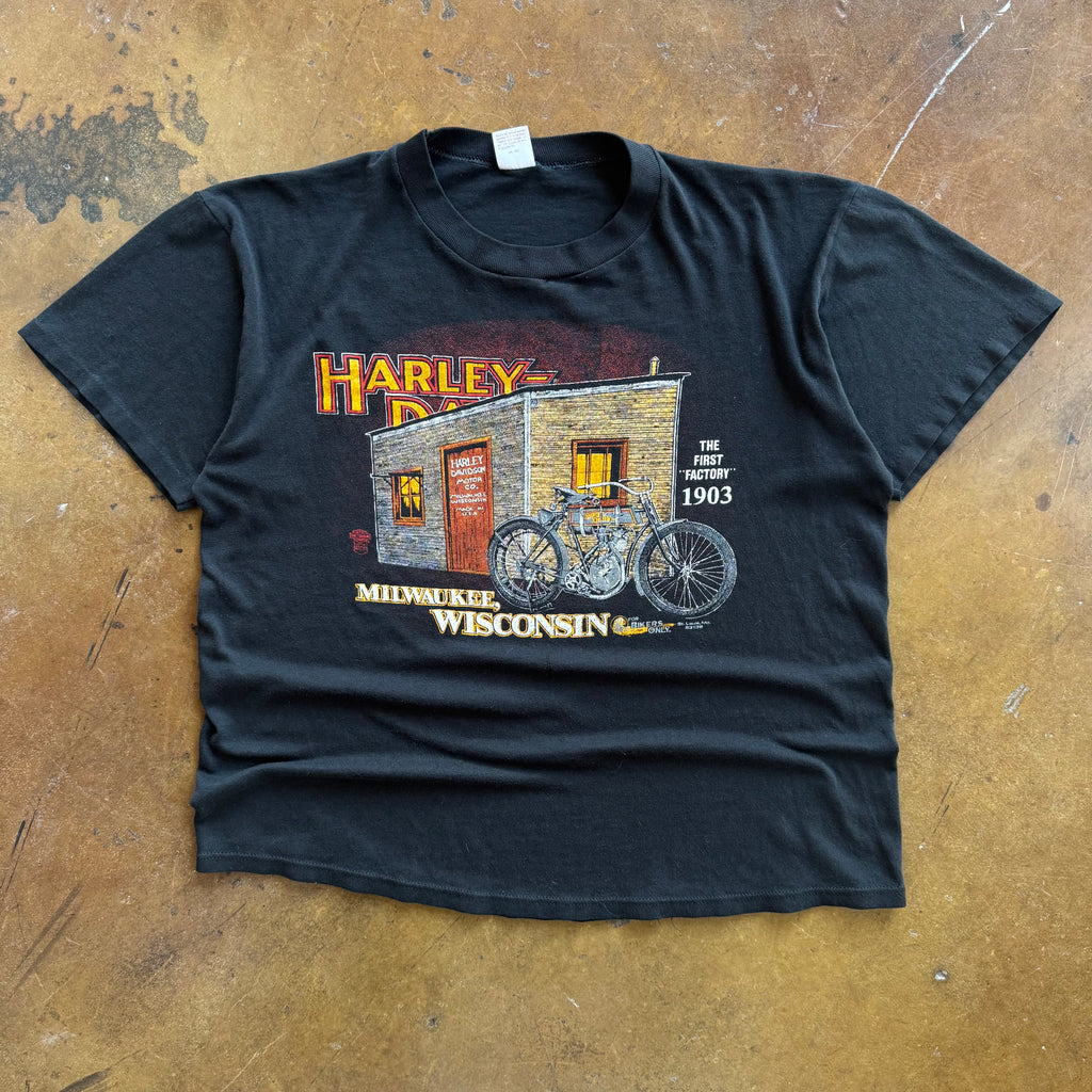 80’s Harley “The First Factory” Wisconsin Tee (XL)
