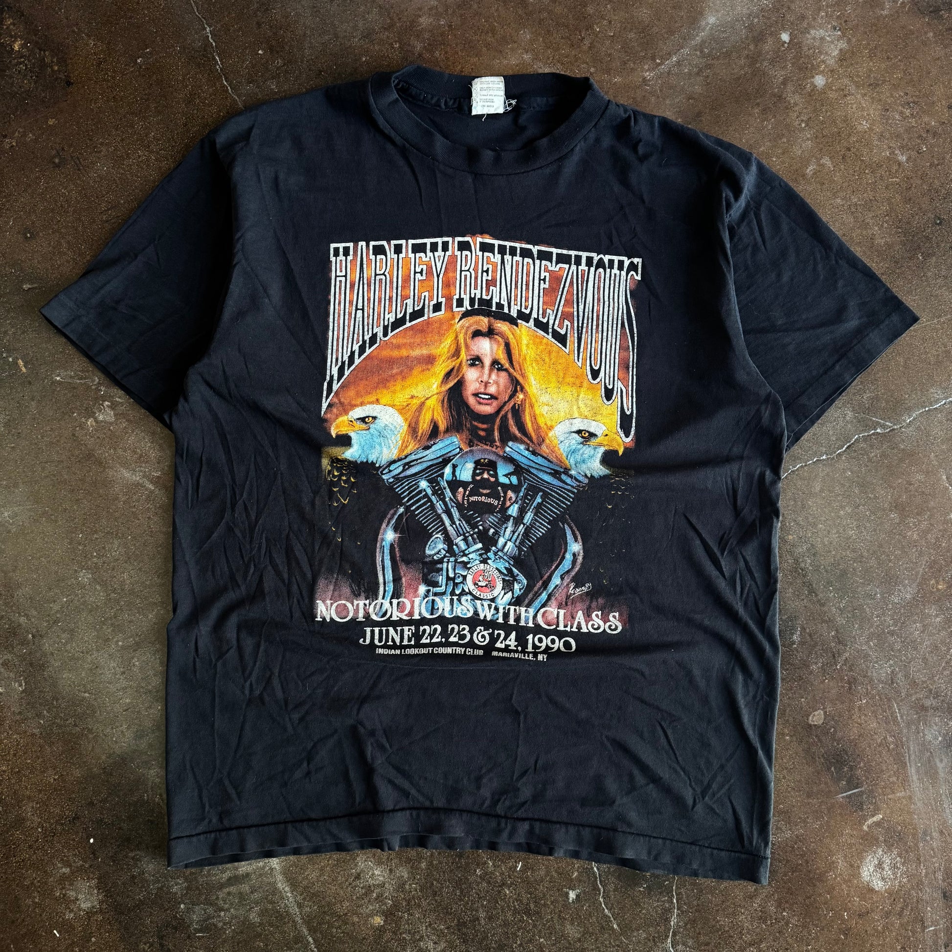 90’s Harley Rendezvous Notorious Class Tee (L)