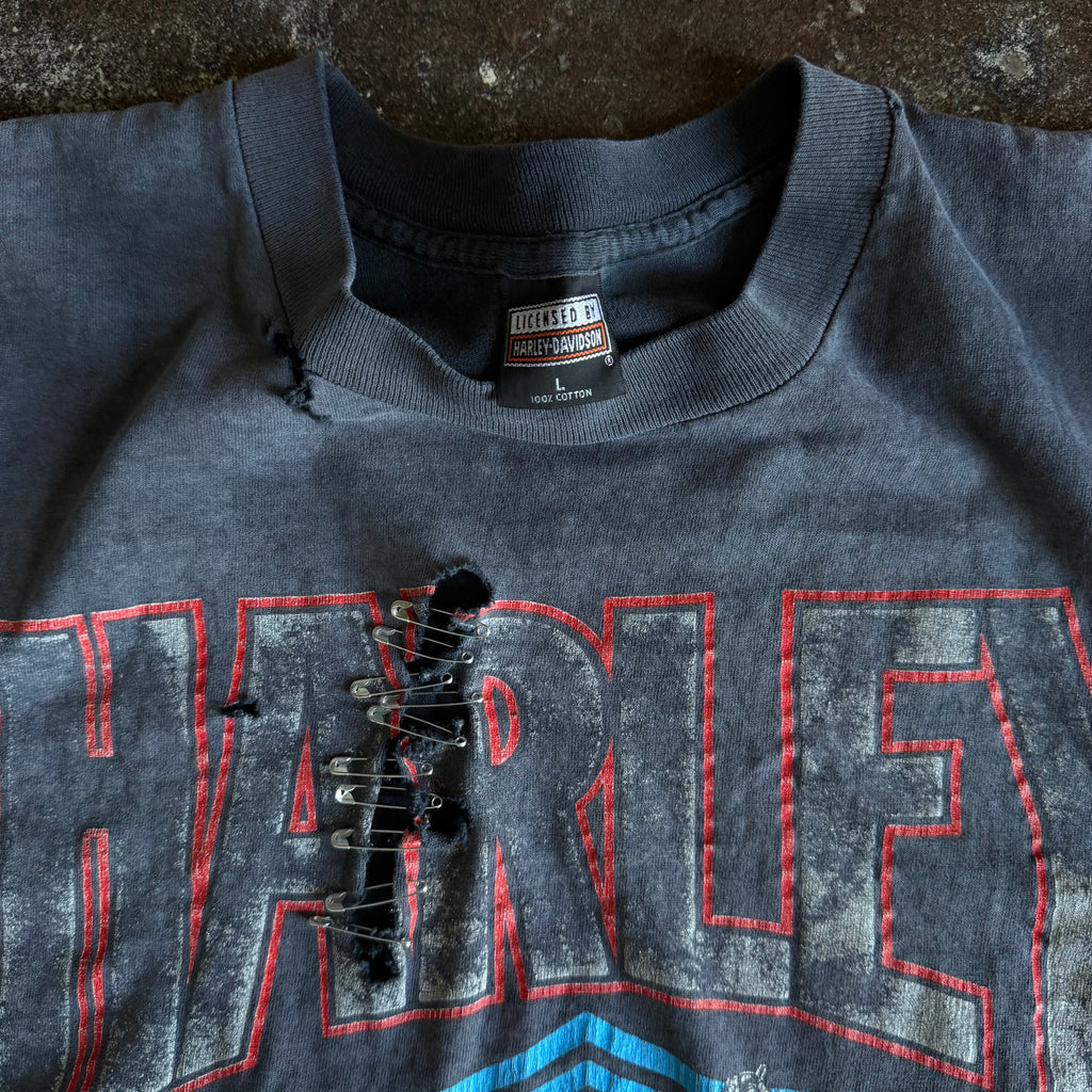 90’s Harley Thrashed & Faded Funwear Tee (L)