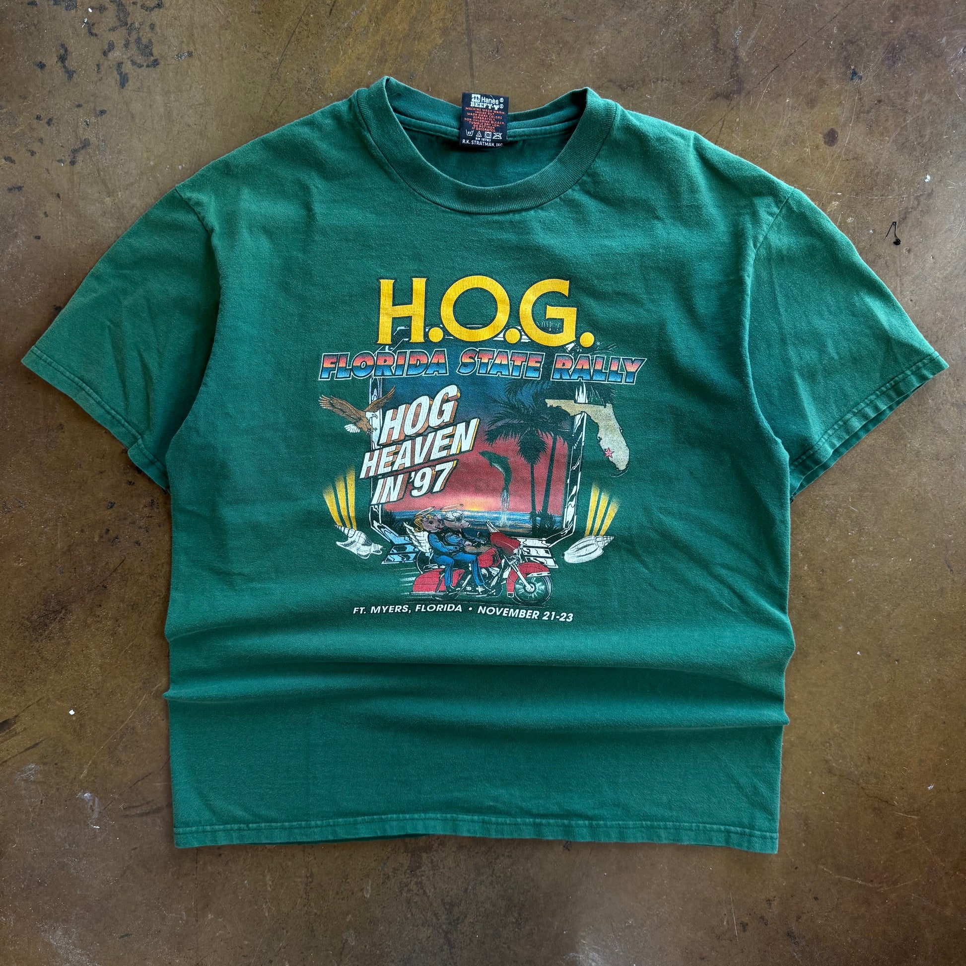 90’s Hog Heaven Harley Owners Group Tee (L)