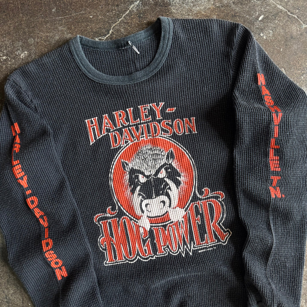 80’s Harley Davidson Hog Power Longsleeve Thermal (M/L)
