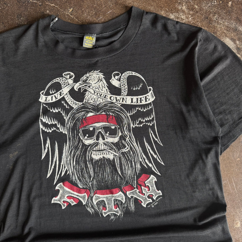 80’s Biker FTW “Live Your Own Life” Tee (XXL)