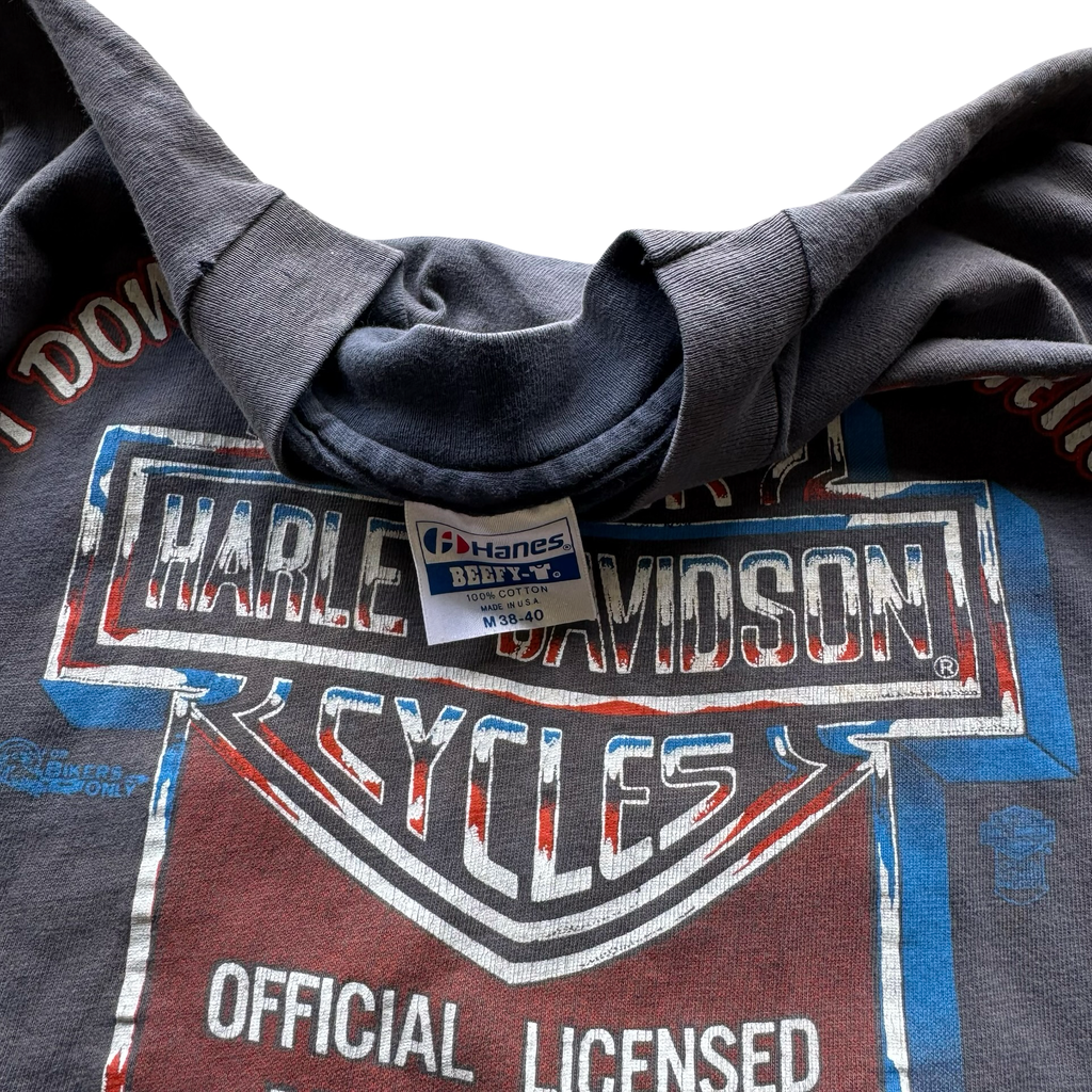80’s Harley Owner Tee SUPER SUN FADED Size M