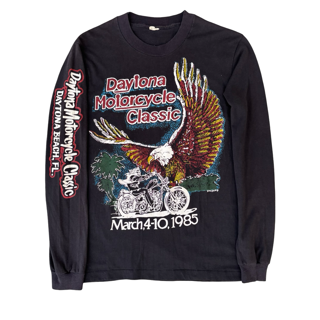 80’s Motorcycle Classic Longsleeve Tee Daytona Size M