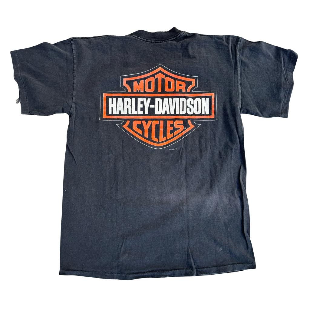 90’s Harley Davidson Gas Pump Big Emblem Tee Size L