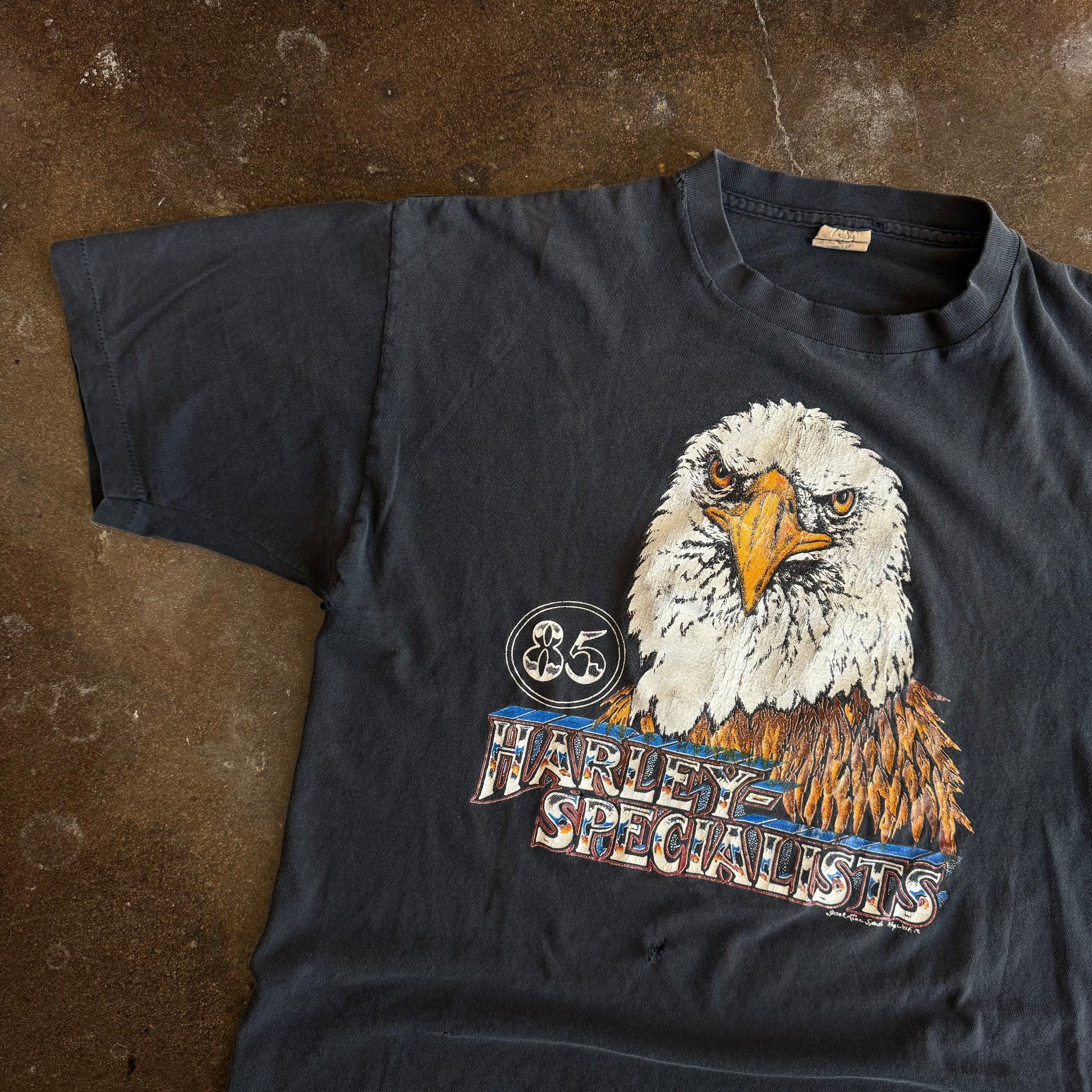 80’s Harley Specialist Eagle Tee Key West (L)