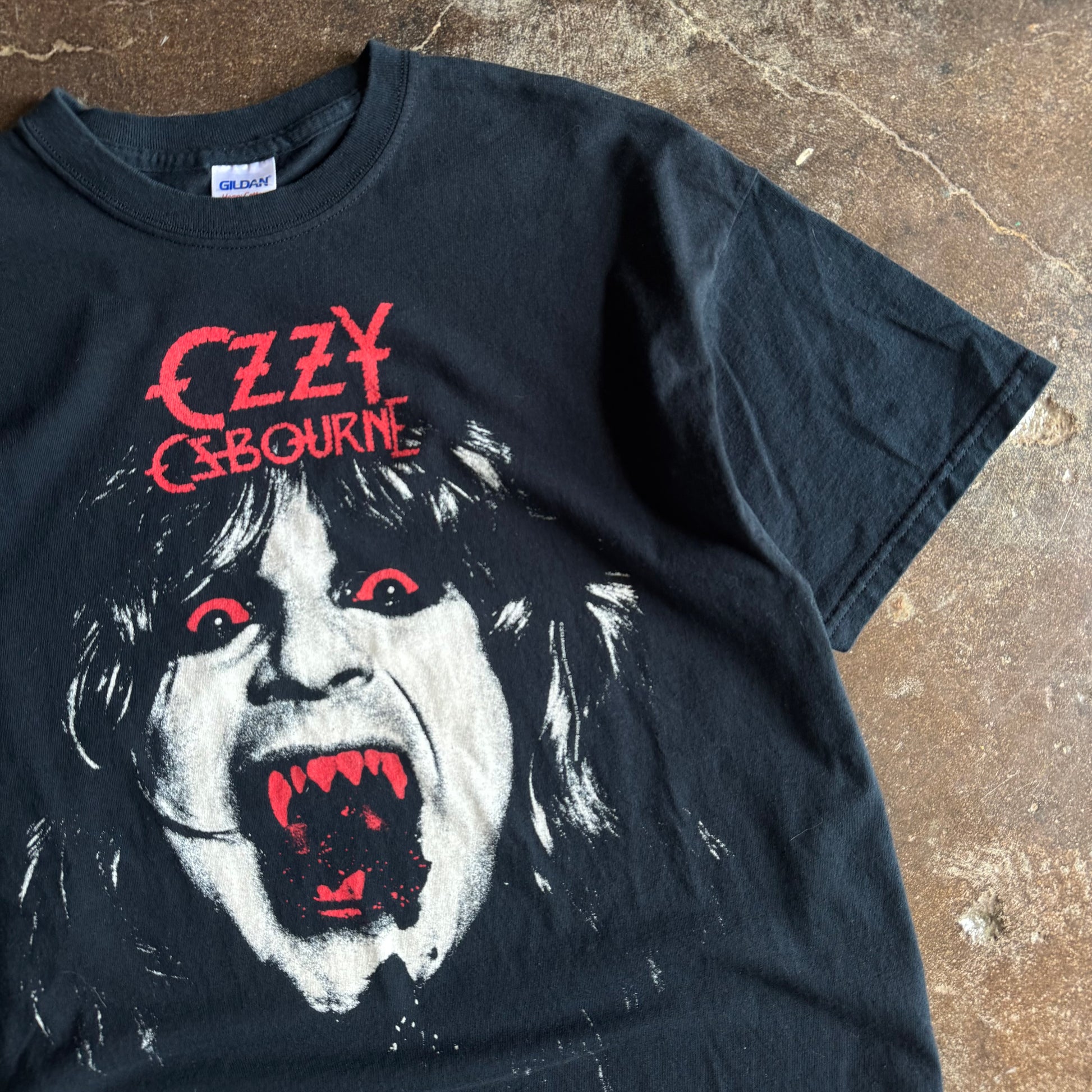 Y2K Ozzy Osbourne Big Face Vampire Tee (L)