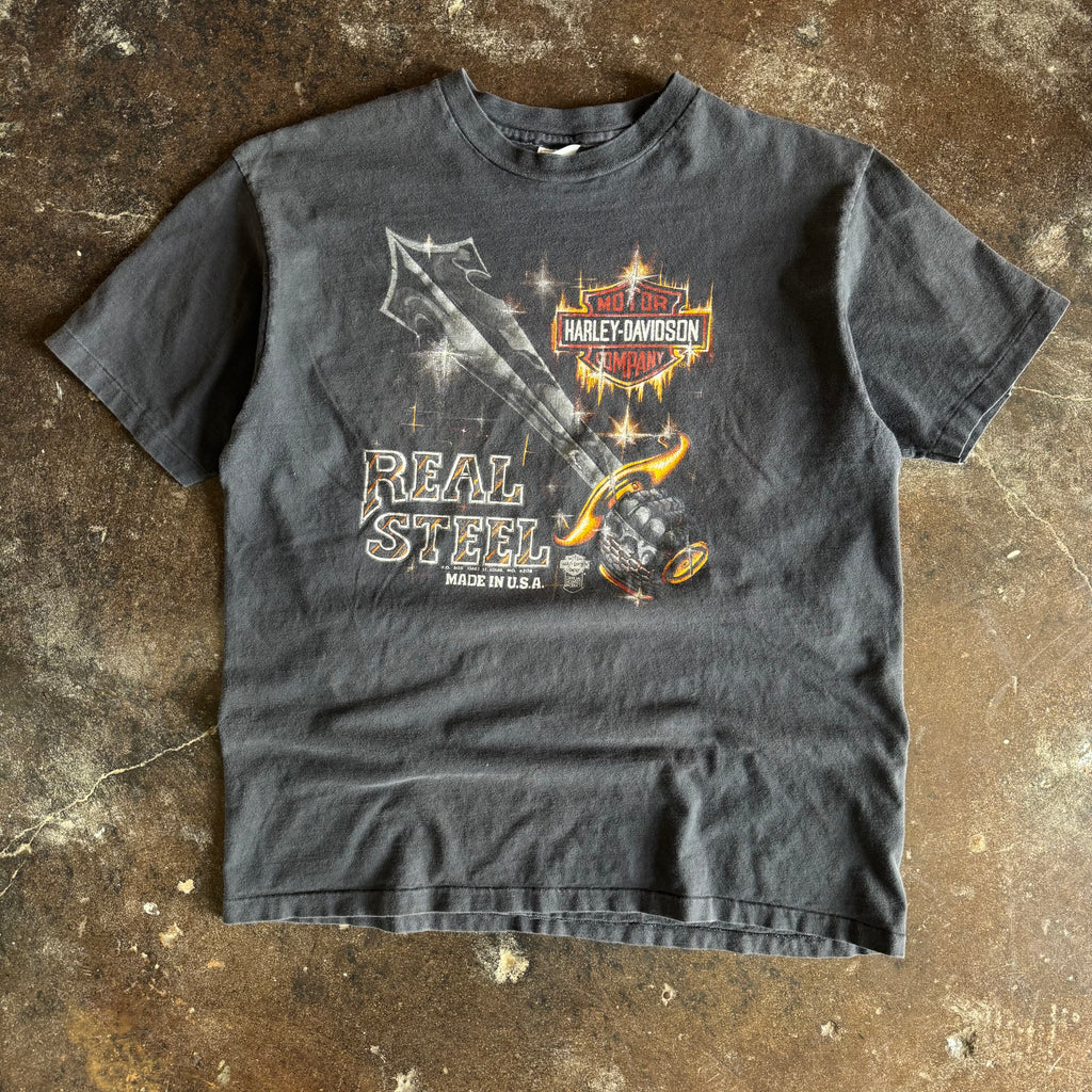 80’s Harley Real Steel Michigan Faded Tee (XL)