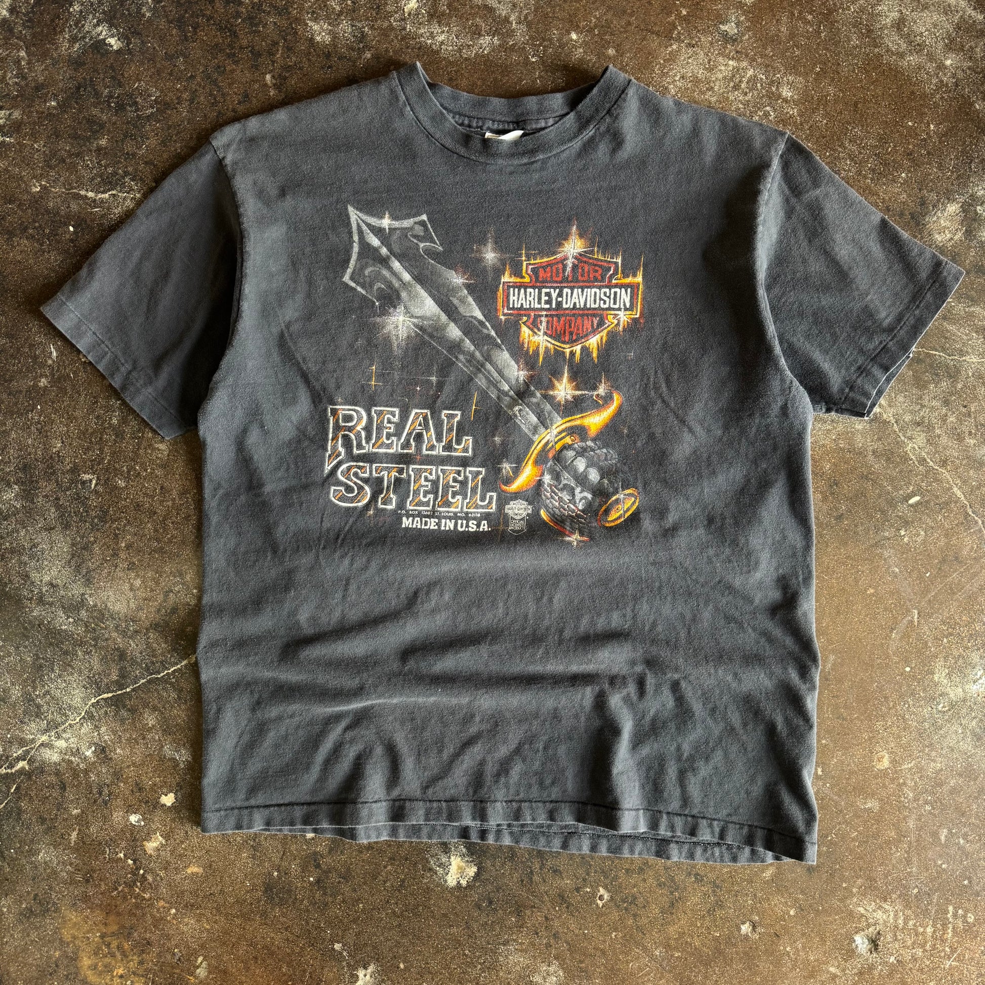 80’s Harley Real Steel Michigan Faded Tee (XL)