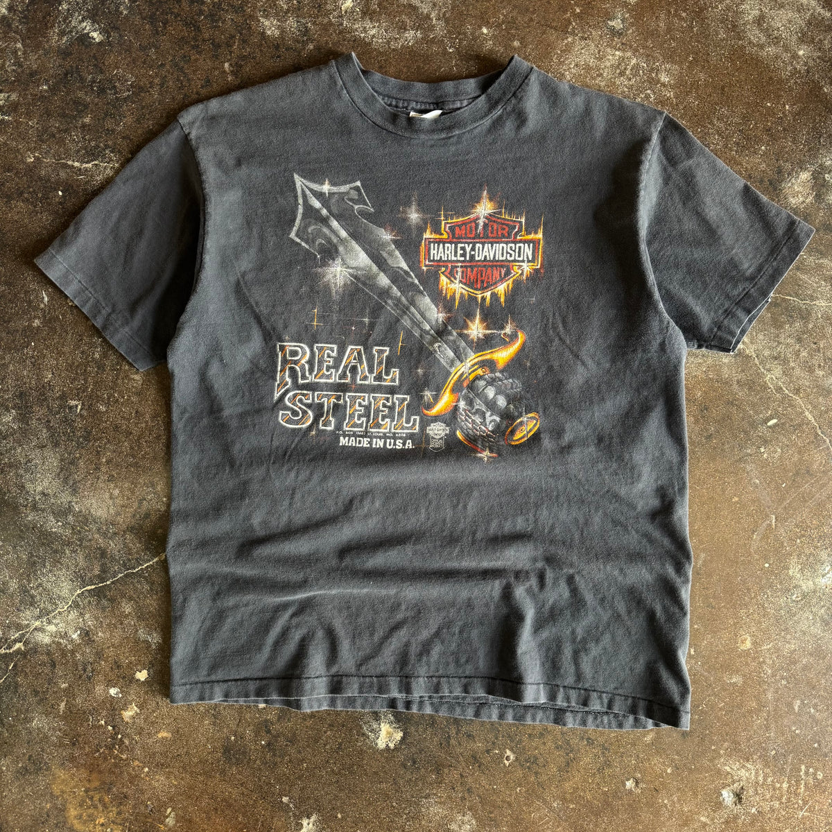 80’s Harley Real Steel Michigan Faded Tee (XL)