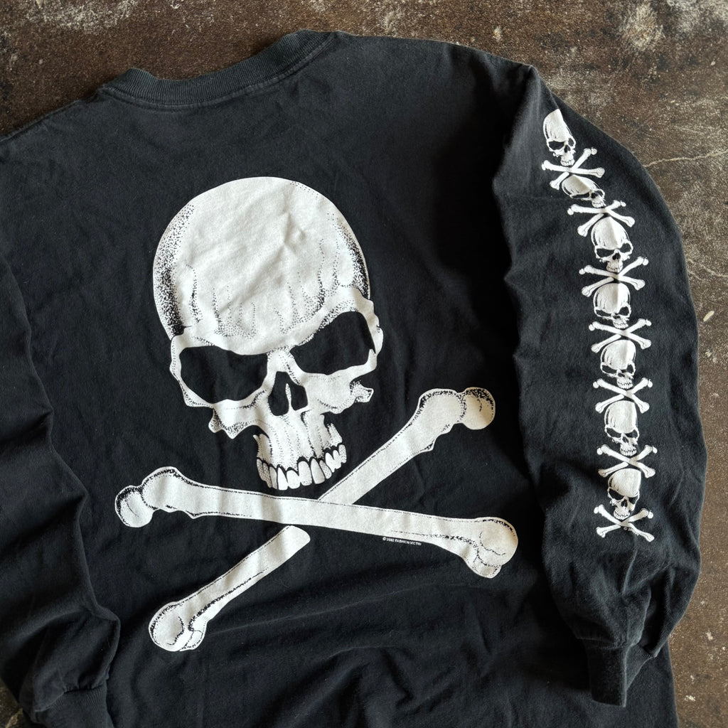 Y2K Fashion Victim Skull & Bones Longsleeve (L)