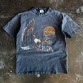 Vintage 1980s Harley-Davidson Righteous Ride eagle faded t-shirt