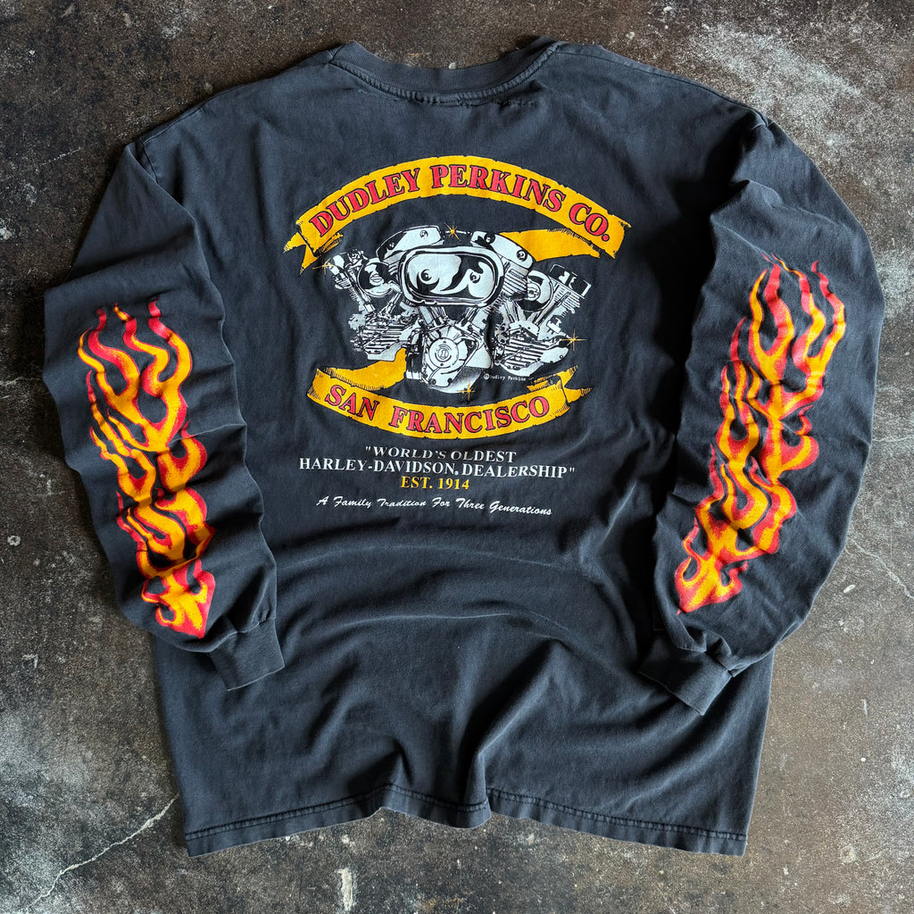 90’s Dudley Perkins “Doctor Dudley’s” Flame Longsleeve (XL)