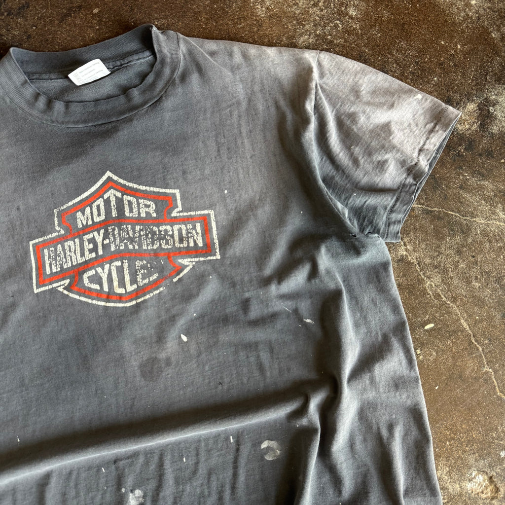 80’s Harley Emblem Detroit Sun Faded Tee (XL)