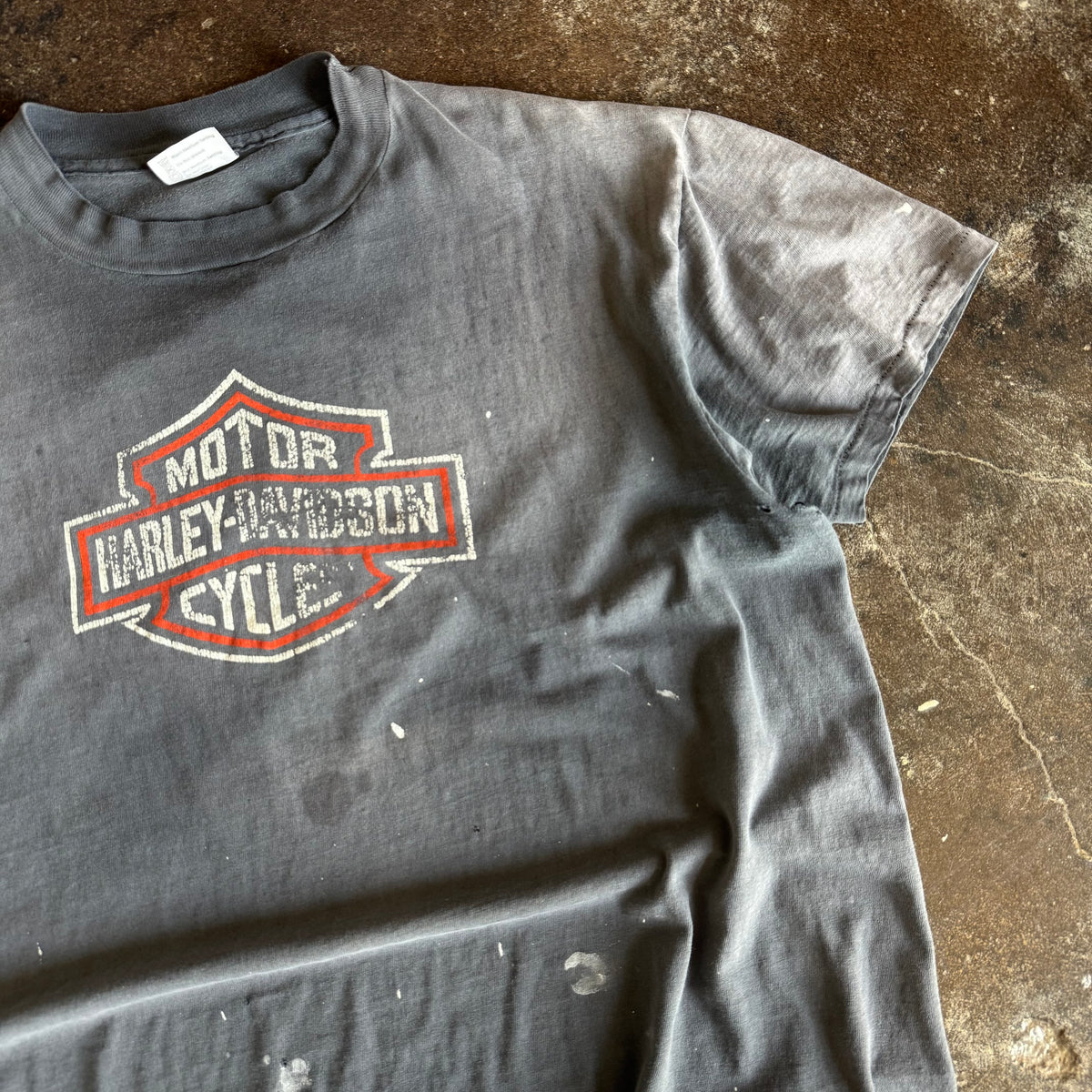 80’s Harley Emblem Detroit Sun Faded Tee (XL)