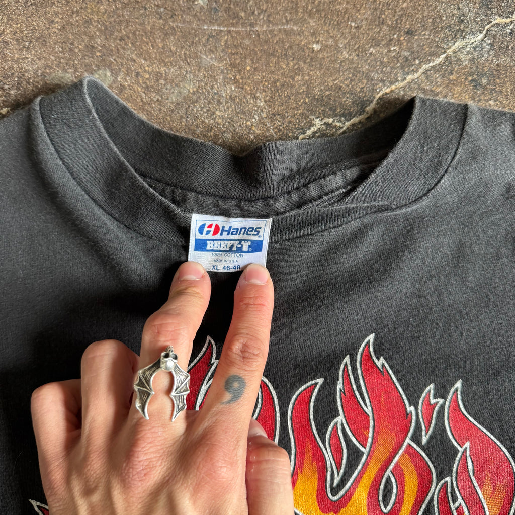 80’s Harley Flame Ball Double Flame Longsleeve (XL)