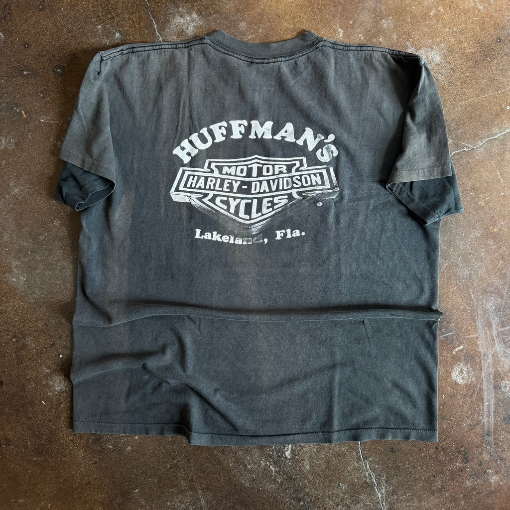 90’s 3D Emblem Harley “I Own” Sun Faded Tee (XL)