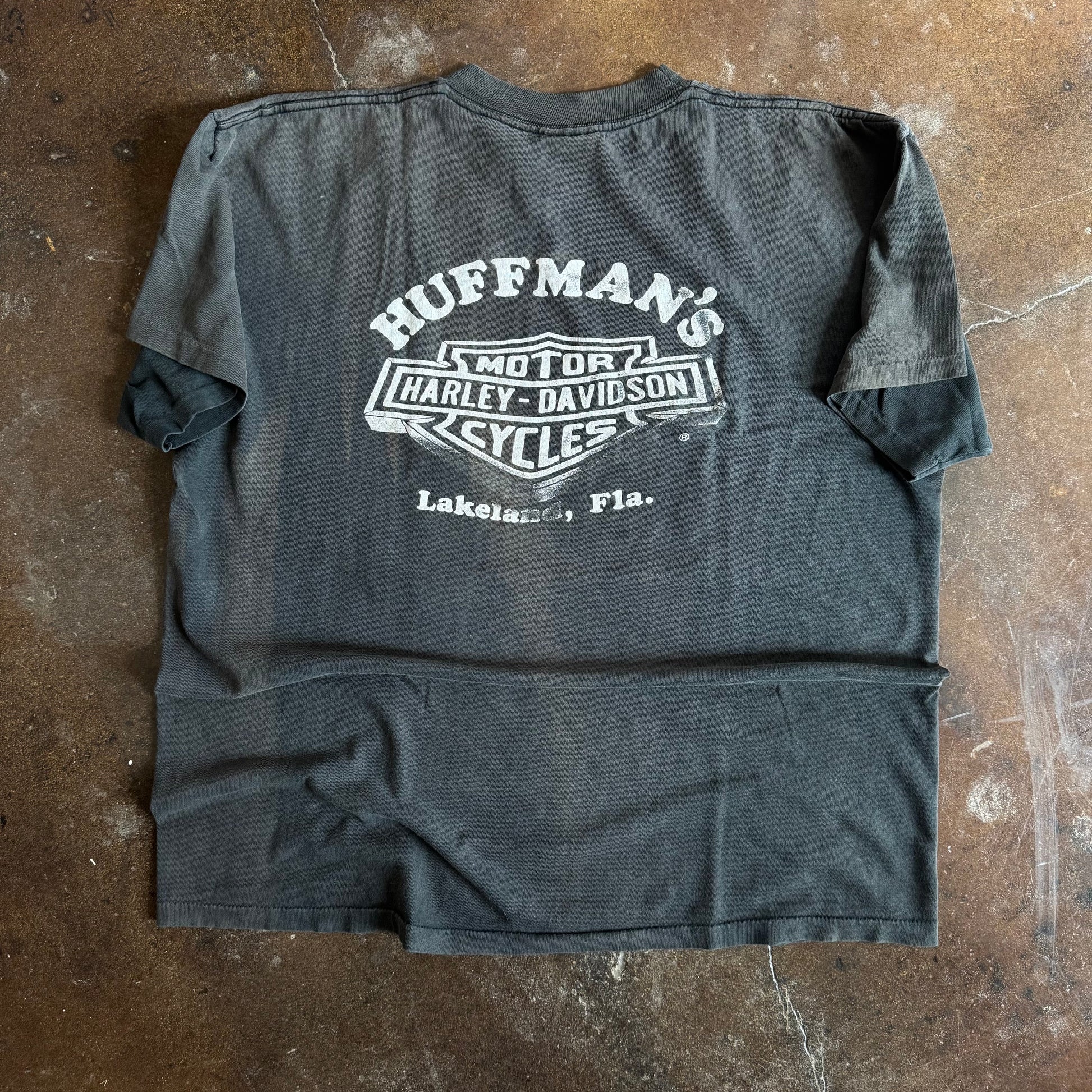 90’s 3D Emblem Harley “I Own” Sun Faded Tee (XL)