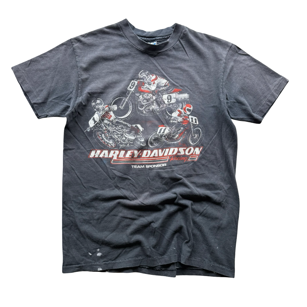 80’s Harley Davidson Racing Team Sun Faded Tee Size XL