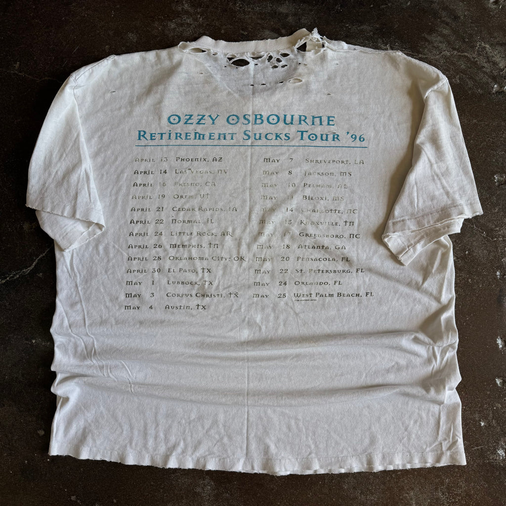 90’s Ozzy Osbourne Distressed/Thrashed Tour Tee (XL)