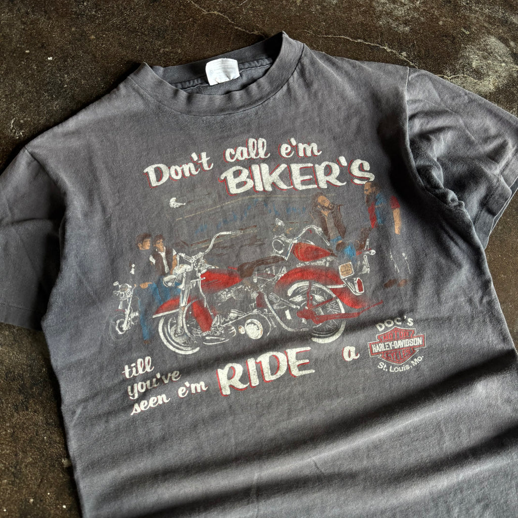 80’s Harley Don’t Call ’Em Bikers Faded Tee (M)