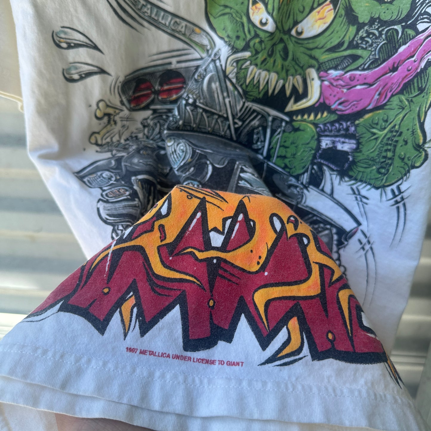 1997 Metallica Ed Roth Gimme Fuel Tour Tee Size L