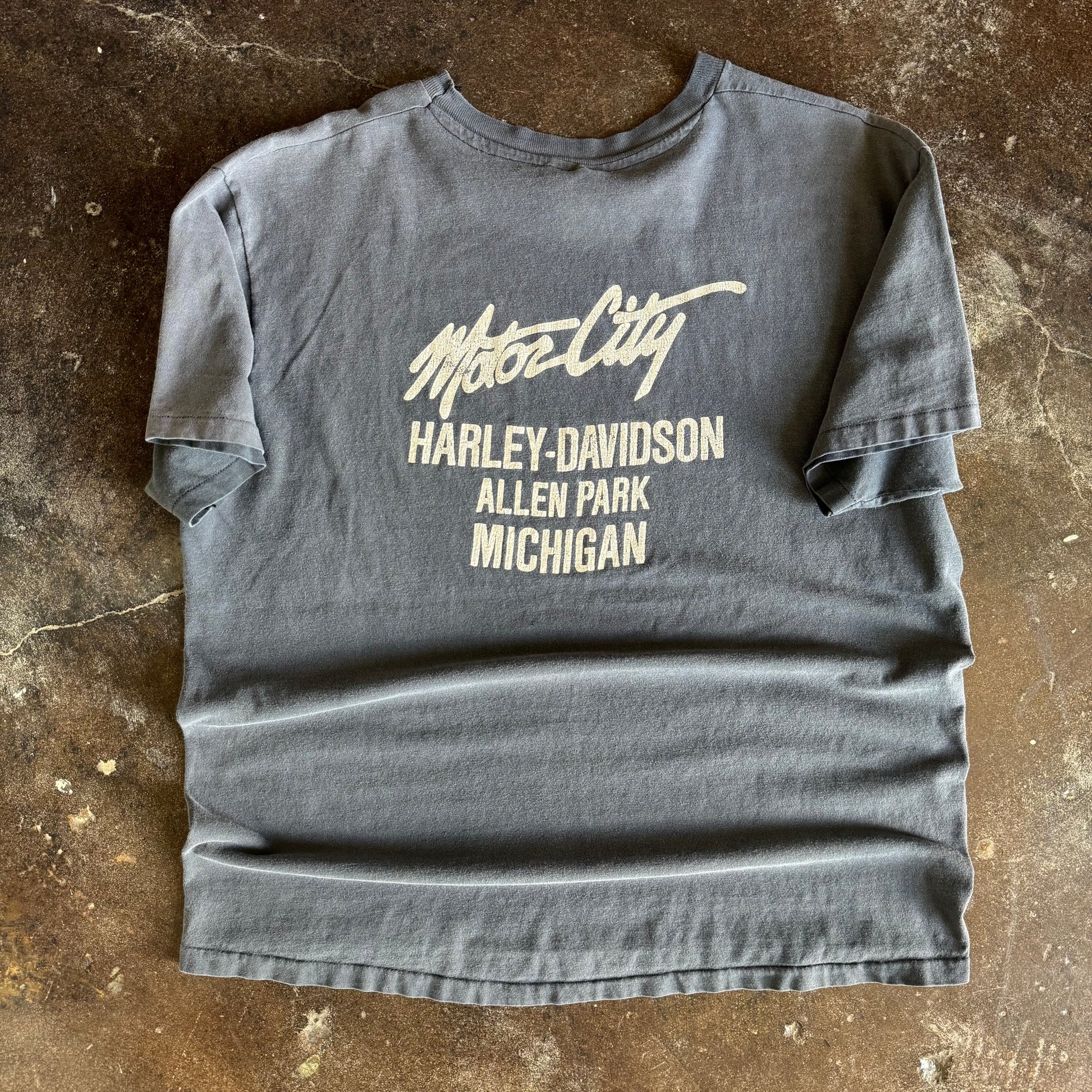 80’s Sun Faded Harley Motor City Tee (XL)