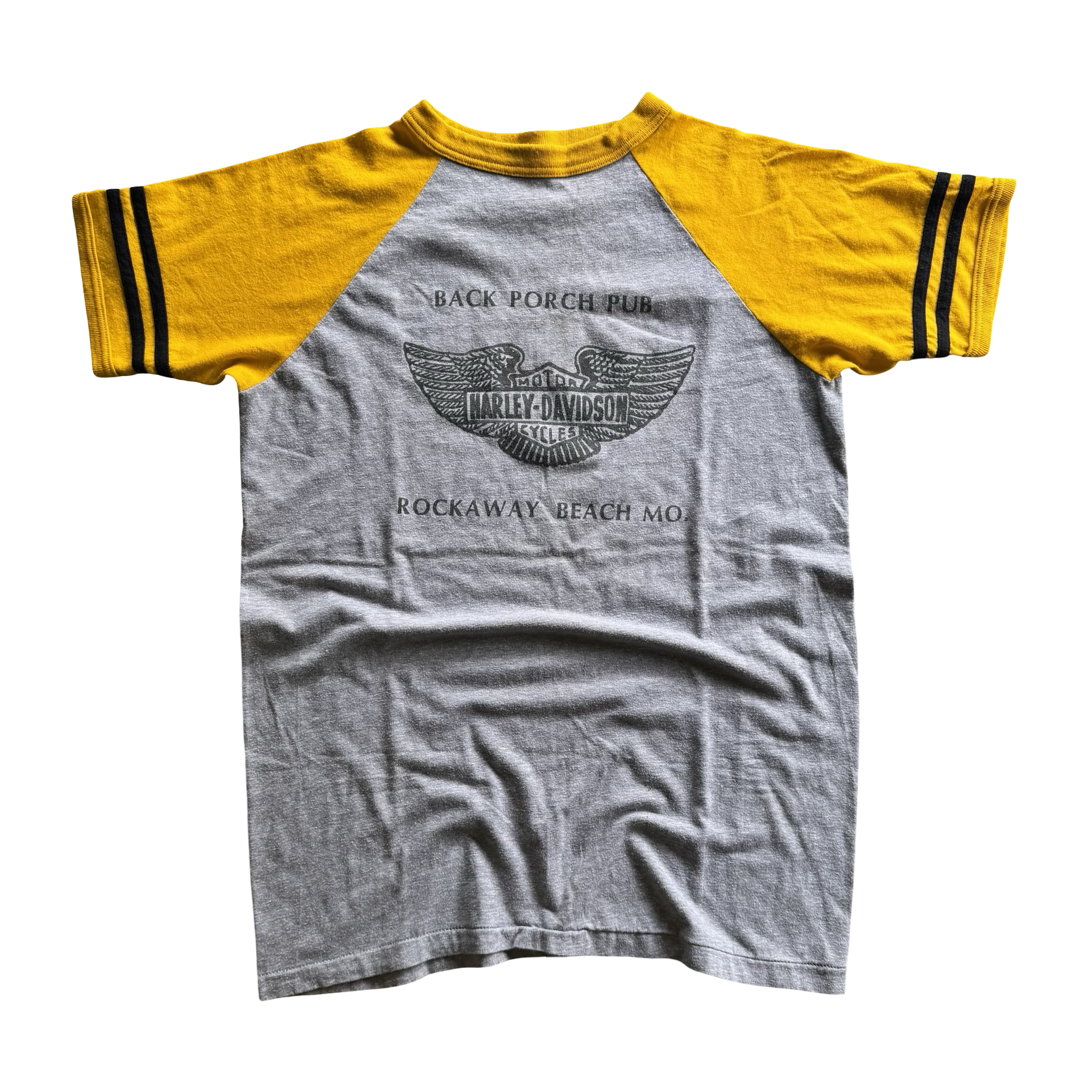 70’s Harley Back Porch Pub Jersey Tee Size L