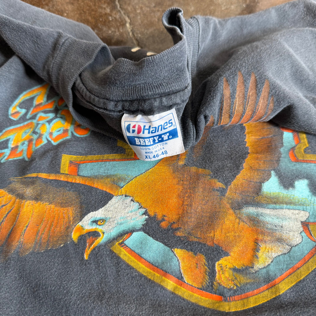 80’s Harley Live Free Sun Faded Tee (L)