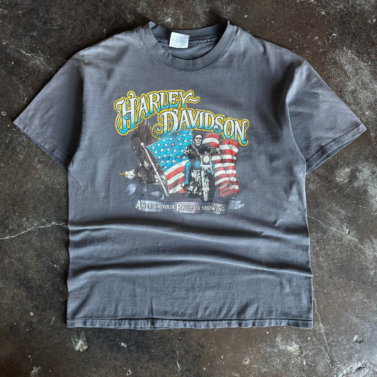 80’s Harley American Pride Sun Faded Tee (XL)