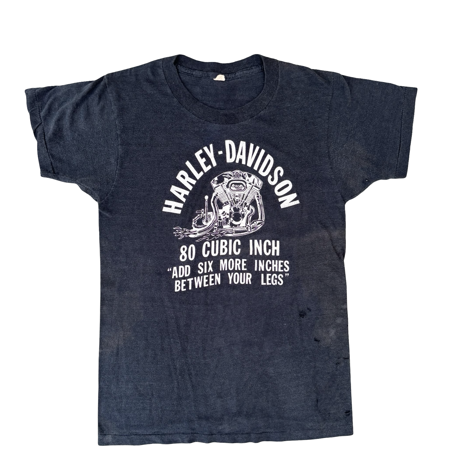 70’s Harley “Add Six Inches Between the Legs” Tee Size M