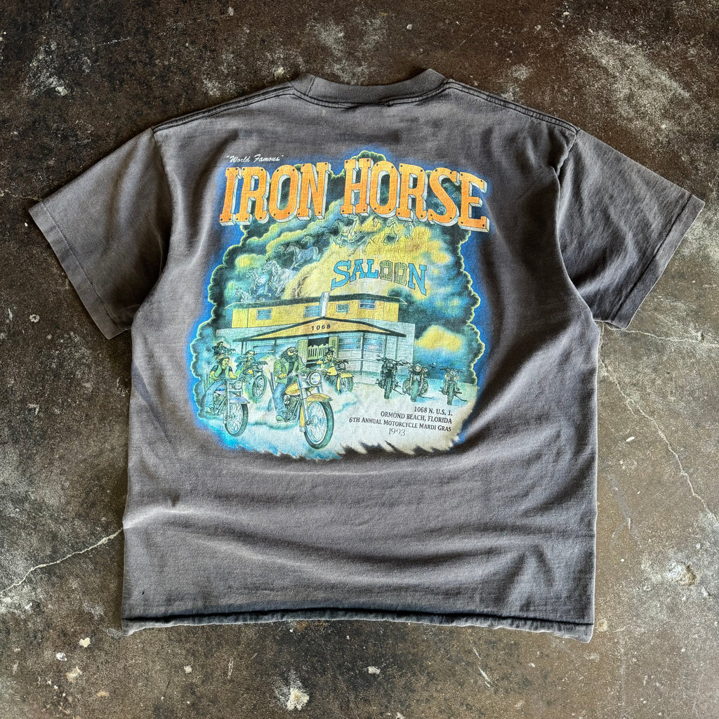 90’s Sun Faded Iron Horse Saloon Pocket Tee (XL)