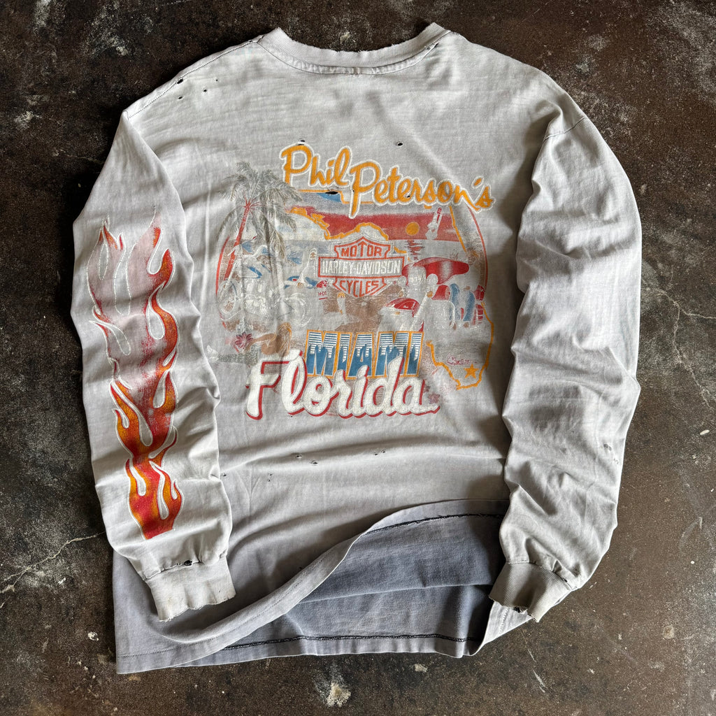 80’s Harley Flame Ball Sun Faded Longsleeve (XL)