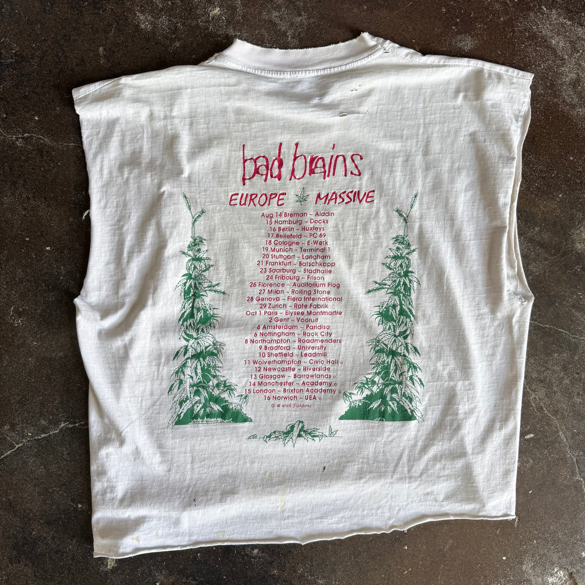 90’s Bad Brains Rise Euro Tour Cut-Off Tee (L)