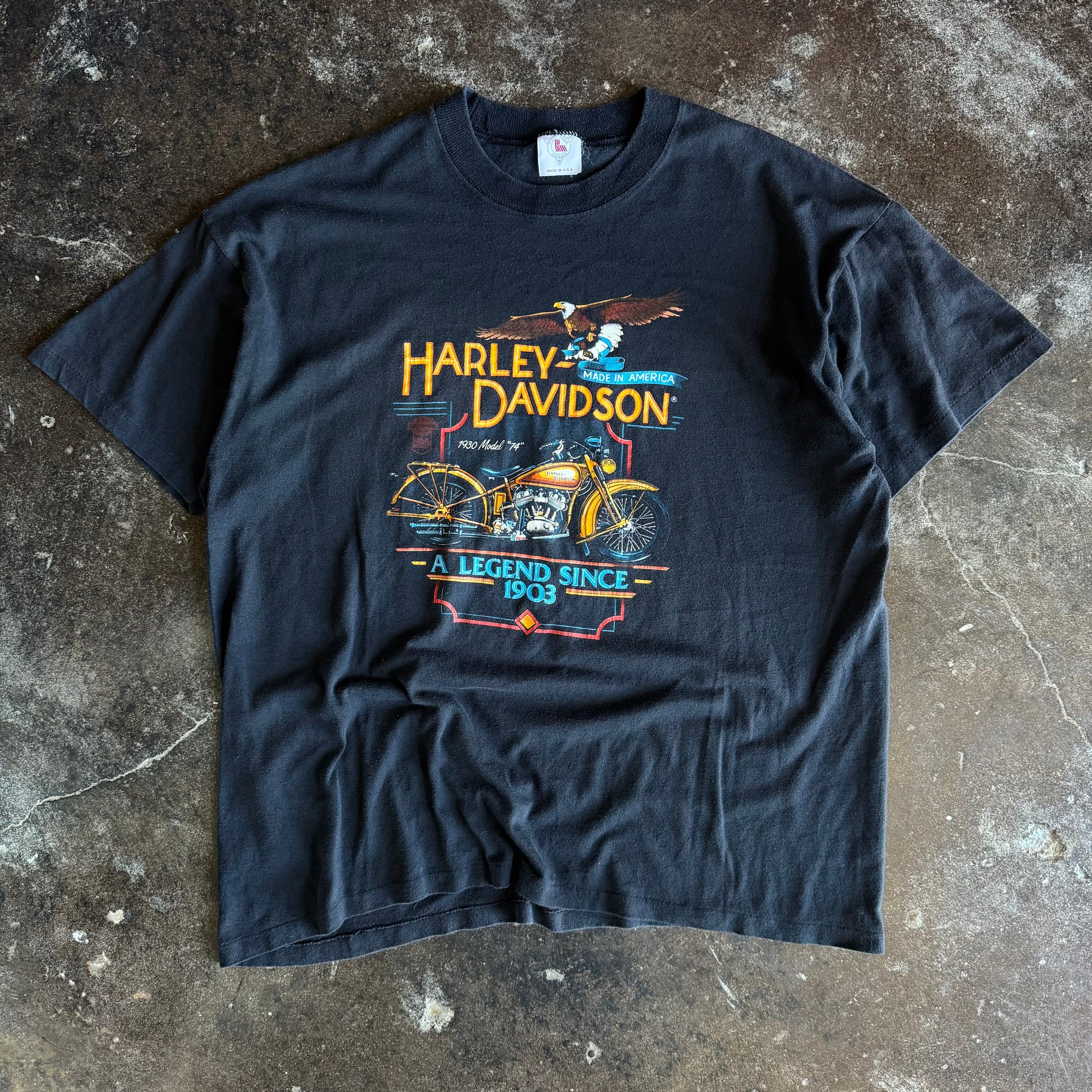 80’s Harley Davidson Legend Since Eagle Tee (L)